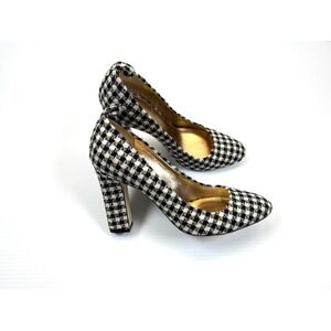 J Crew Italy Houndstooth Fabric Pumps Women 6.5 NWOB‎